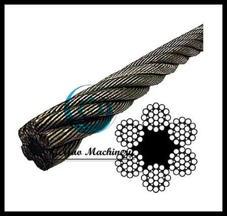 Bright Wire Rope EIPS FC _ 6x19 Class _Lineal Foot_